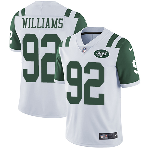 2019 men New York Jets #92 Williams White Nike Vapor Untouchable Limited NFL Jersey